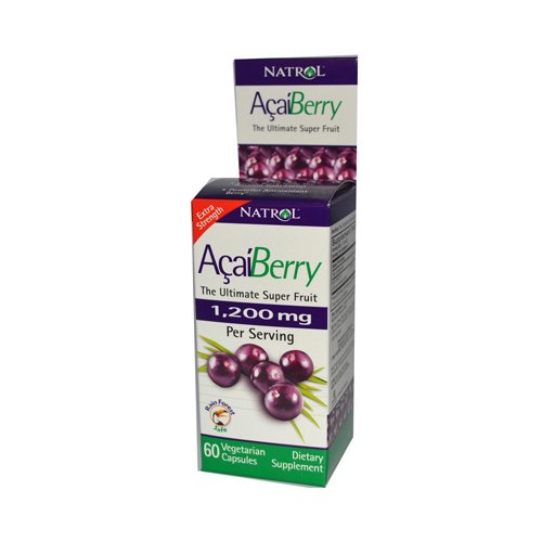 5056018941649 - NATROL ACAIBERRY EXTRA STRENGTH - 1200 MG - 60 VEGETARIAN CAPSULES - THE ULTIMATE SUPER FRUIT - POWERFUL ANTIOXIDANT BERRY - GLUTEN FREE
