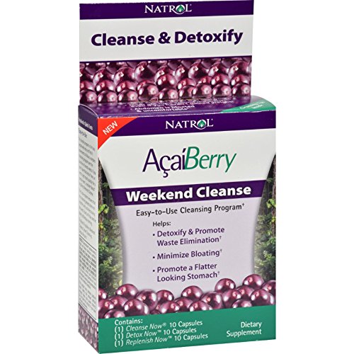 5056018941656 - NATROL ACAIBERRY WEEKEND CLEANSE - 1 KIT - DETOXIFY AND PROMOTE WASTE ELIMINATION - MINIMIZE BLOATING - PROMOTE A FLATTER LOOKING STOMACH.