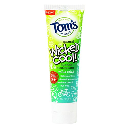 5056018956919 - TOM'S OF MAINE TOOTHPASTE - WICKED COOL - FLOURIDE - KIDS - MILD MINT - 4.2 OZ - CASE OF 6