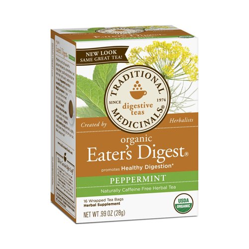 5056018957084 - TRADITIONAL MEDICINALS EATER S DIGEST - CAFFEINE FREE - CASE OF 6 - 16 BAGS - 95%+ ORGANIC -