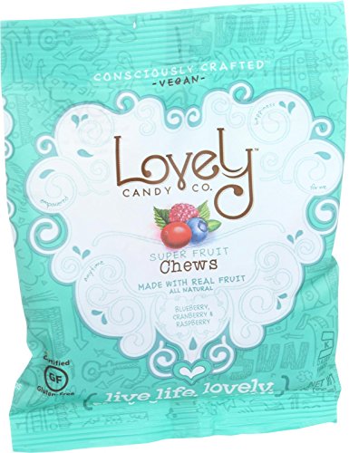 5056018978164 - LOVELY CANDY SUPERFRUIT CHEWS - BLUEBERRY CRANBERRY AND RASPBERRY - 2 OZ - CASE OF 6 - GLUTEN FREE - YEAST FREE - WHEAT FREE - VEGAN