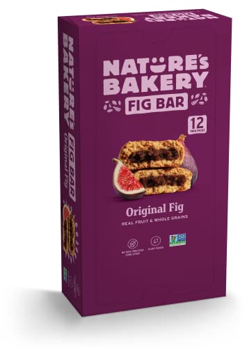 5056018982635 - NATURE’S BAKERY WHOLE WHEAT FIG BARS, ORIGINAL FIG, REAL FRUIT, VEGAN, NON-GMO, SNACK BAR, 1 BOX WITH 12 TWIN PACKS (12 TWIN PACKS)