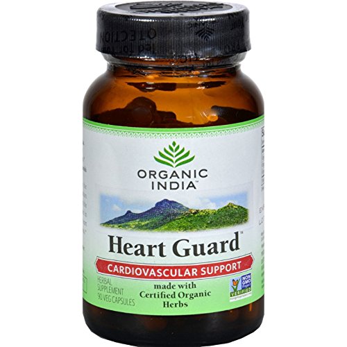 5056018984974 - ORGANIC INDIA HEART GUARD - 90 VEGETARIAN CAPSULES - FOR CARDIOVASCULAR SUPPORT - MADE WITH CERTIFIED ORGANIC HERBS - SAFE FOR VEGANS AND VEGETARIANS