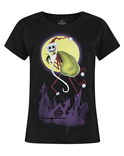 5056030829659 - OFFICIAL NIGHTMARE BEFORE CHRISTMAS SANTA JACK GIRL'S T-SHIRT (7-8 YEARS)
