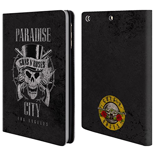 5057181874536 - OFFICIAL GUNS N' ROSES PARADISE CITY VINTAGE LEATHER BOOK WALLET CASE COVER FOR APPLE IPAD MINI 1 / 2 / 3