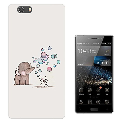 5057213644359 - 1245 - COOL FUN TRENDY CUTE ELEPHANT BUNNY RABBIT HEART LOVE BALLOON KAWAII FUNNY DESIGN ELEPHONE M2 FASHION TREND CASE GEL RUBBER SILICONE ALL EDGES PROTECTION CASE COVER