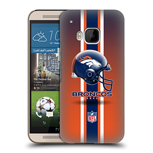 5057369998641 - OFFICIAL NFL HELMET DENVER BRONCOS LOGO HARD BACK CASE FOR HTC ONE M9