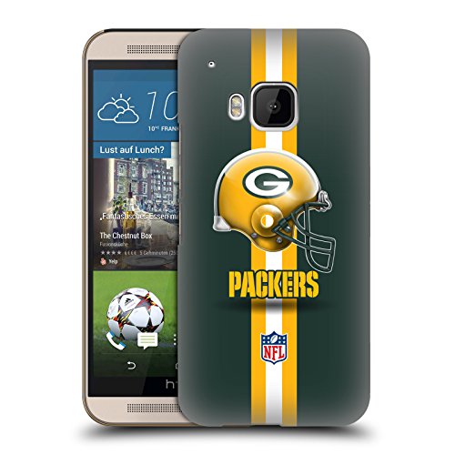 5057369999662 - OFFICIAL NFL HELMET GREEN BAY PACKERS LOGO HARD BACK CASE FOR HTC ONE M9