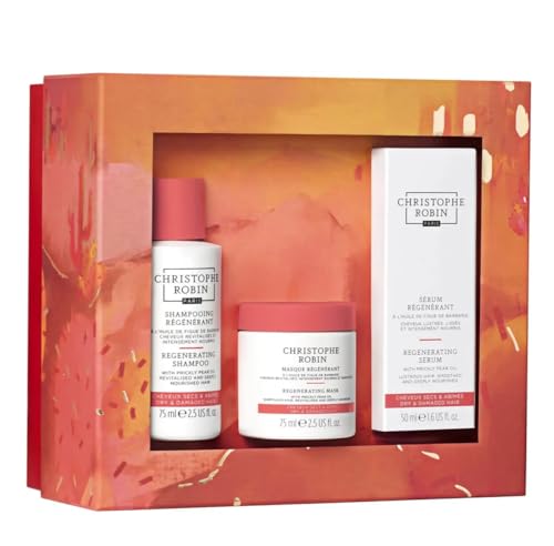 5059883238296 - CHRISTOPHE ROBIN EXCEPTIONAL REGENERATING RITUAL SET FOR DRY, DAMAGED AND CHEMICALLY TREATED HAIR