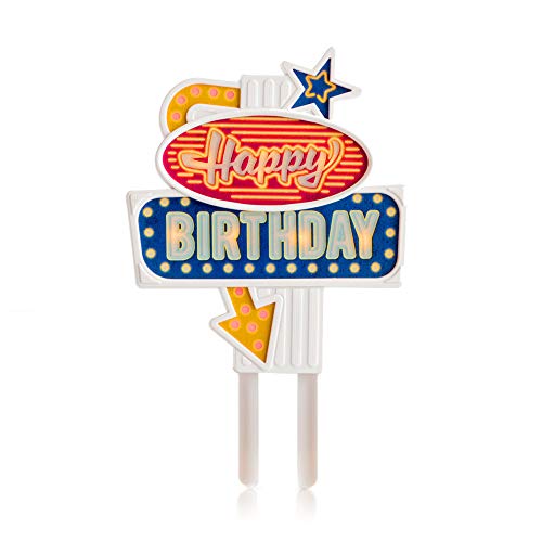 5060043067229 - SUCK UK HAPPY BIRTHDAY FLASHING CAKE TOPPER