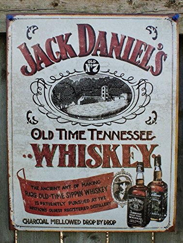 5060043683955 - JACK DANIELS - SIPPIN WHISKEY TIN SIGN 16 X 12.5