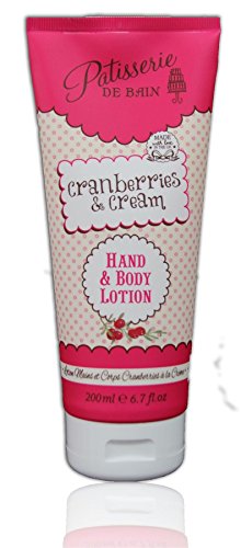 5060082257711 - ROSE AND CO PATISSERIE DE BAIN CRANBERRIES AND CREAM BODY LOTION TUBE 200ML