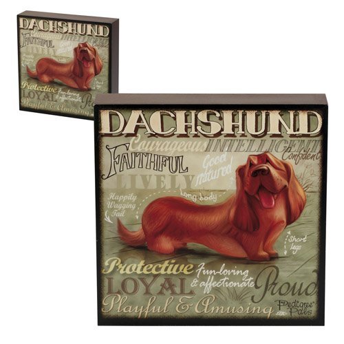 5060083428851 - WALL ART - MY PEDIGREE PALS DOGS PICTURES (DACHSHUND)