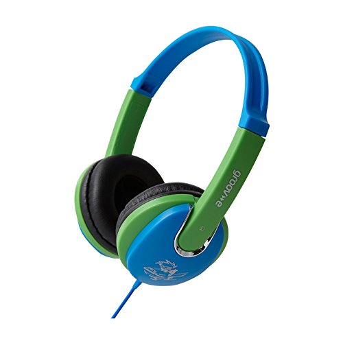 5060108293440 - GROOV-E KIDDIES HEADPHONE WITH VOLUME LIMITER - BLUE/GREEN WITH VOLUME LIMITER