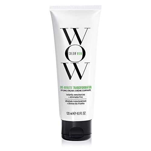 5060150185229 - COLOR WOW ONE-MINUTE TRANSFORMATION – INSTANT FRIZZ FIX; NOURISHING STYLING CREAM SMOOTHS, TAMES + DEFRIZZES ON-THE-SPOT; AVOCADO OIL + OMEGA 3’S HYDRATE, REPAIR FOR SILKIER, SMOOTHER TEXTURE