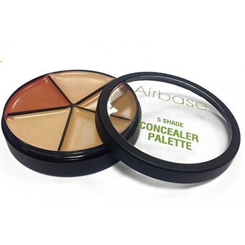 5060157530411 - AIRBASE PROFESSIONAL AIRBRUSH CONCEALER WHEEL PALETTE 5 COLOURS BY WE ARE STOCKISTS OF BEN NYE AND KRYOLAN MAKE-UP!