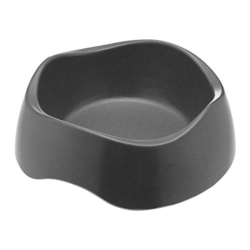 5060189755066 - BECO BAMBOO DOG FOOD & WATER BOWL, NON-SLIP, EASY CLEAN, GREY, SMALL