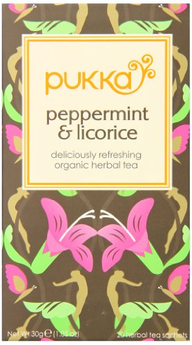 5060229011114 - PUKKA HERBS TEA, PEPPERMINT AND LICORICE, 20 COUNT (PACK OF 6)