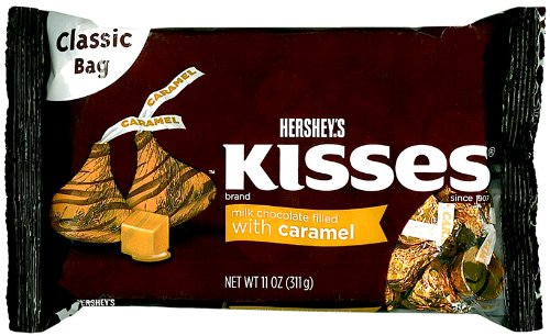 5060245532860 - HERSHEY'S KISSES MILK CHOCOLATE FILLED WITH CARAMEL 11 OZ
