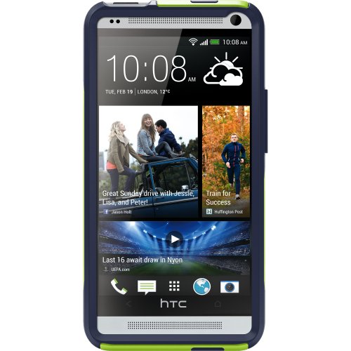 5060256381518 - OTTERBOX COMMUTER PUNKED PHONE CASE FOR HTC ONE 2 LAYER PROTECTIVE COVER - GREEN/NAVY