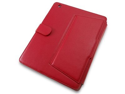 5060263029038 - IXIUM RED IPAD 2 AND 3 WALLET CASE MULTI POSITION STAND QUALITY