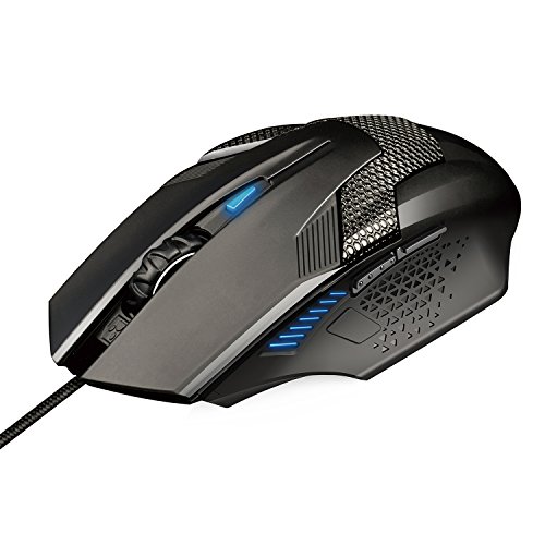 5060274475558 - TECKNET RAPTOR GAMING MOUSE, 2000 DPI, 6 BUTTON, EXTRA WEIGHT