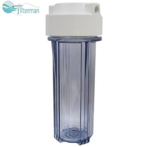 5060282122826 - WATERFILTERMANLTD 10 WATER FILTER HOUSING, CLEAR WITH 1/4 PORTS