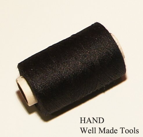 5060299304079 - BLACK 100% POLYESTER SEWING THREAD SPOOLS X 12
