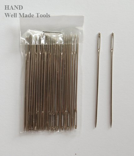 5060299307988 - NO.T57 A PACK OF APPX 30 PCS EASY TO THREAD EXTRA LARGE OPENING HAND SEWING NEEDLES- 6CM/2.7, GET THE DEAL!