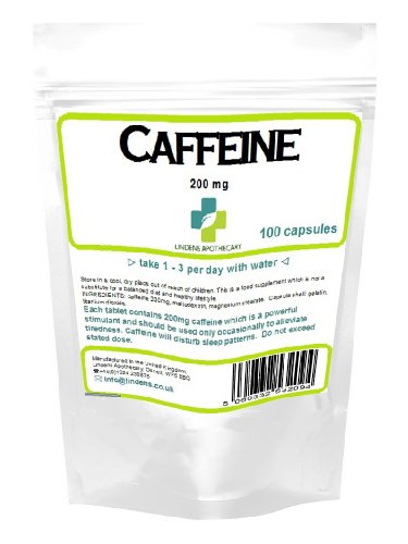 5060332532094 - CAFFEINE TABLETS 100 X 200MG HIGH STRENTH CAPSULES (ENERGY / DIET)