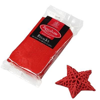 5060341865602 - RENSHAW BLOOD RUBY RED REGAL ICE - 250G PACKET OF READY TO ROLL ICING - PERFECT FOR HALLOWEEN