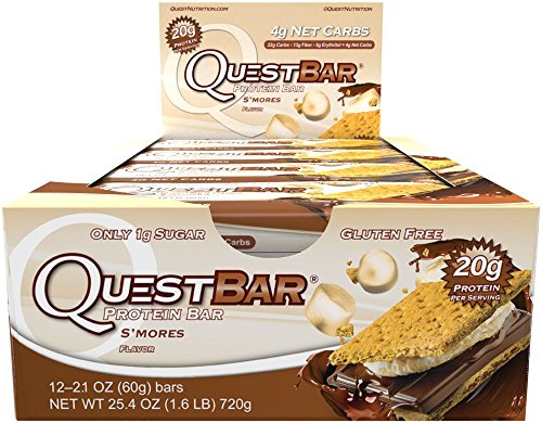 5060386073802 - QUEST NUTRITION QUEST PROTEIN BAR S'MORES 12 - 2.12OZ (60G) BARS (3 PACK)