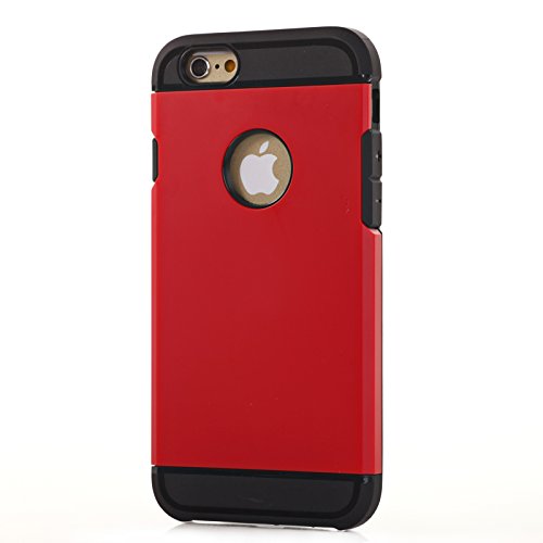 5060395604172 - GENERIC FOR IPHONE 6 PLUS 5.5 CASE COMBINATION PVC MATERIAL (RED)