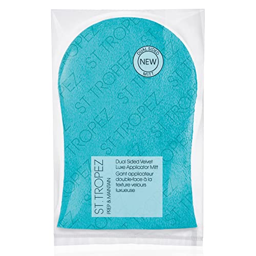 5060420338256 - ST.TROPEZ DOUBLE-SIDED LUXE VELVET APPLICATOR MITT, SOFT SELF TANNING MITT FOR A FLAWLESS FINISH, WATERPROOF TANNING MITT FOR A SMOOTH AND EVEN SELF TAN, ULTIMATE MITT FOR SELF TANNER, 1 CT