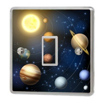 5060433913518 - VARIOUS PLANETS LIGHT SWITCH STICKER VINYL / SKIN COVER SW49