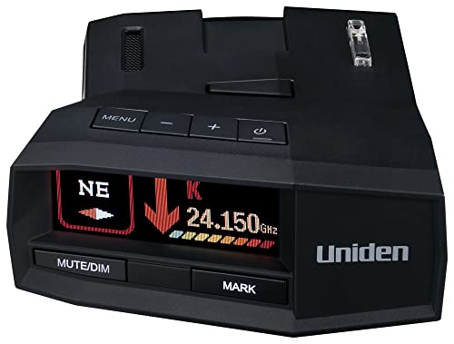 0050633600559 - UNIDEN R8 EXTREME LONG-RANGE RADAR/LASER DETECTOR, DUAL-ANTENNAS FRONT & REAR DETECTION W/DIRECTIONAL ARROWS, BUILT-IN GPS W/REAL-TIME ALERTS, VOICE ALERTS, RED LIGHT CAMERA AND SPEED CAMERA ALERTS