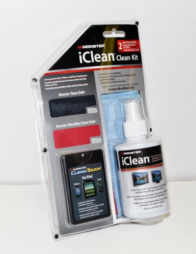 0050644610639 - MONSTER ICLEAN ALCOHOL AND AMMONIA FREE CLEAN KIT FOR IPAD, IPHONE, AND IPOD TOUCHSCREENS