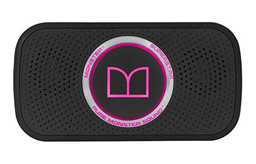 0050644720109 - MONSTER CABLE SUPERSTAR HIGH DEFINITION BLUETOOTH SPEAKERS, MULTILINGUAL (BLACK/NEON PINK)