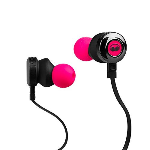 0050644740558 - MONSTER CLARITY HD HIGH DEFINITION IN-EAR HEADPHONES - NEON PINK