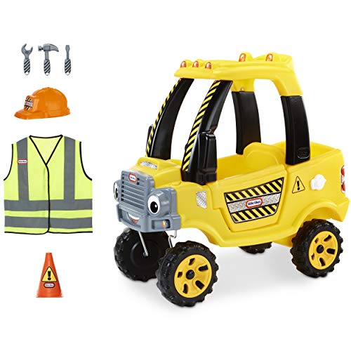 0050743653995 - LITTLE TIKES CONSTRUCTION COZY TRUCK THEMED ROLE PLAY RIDE-ON TOY, MULTICOLOR
