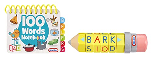 0050743659607 - LITTLE TIKES® LEARN & PLAY™ 100 WORDS SPELL & SPIN PENCIL, LETTERS, SPELLING, VOCABULARY, PHONETICS, ALPHABET, SOUNDS, LEARNING, GIFT & TOY FOR GIRLS BOYS AGES 3, 4, 5 YEARS OLD