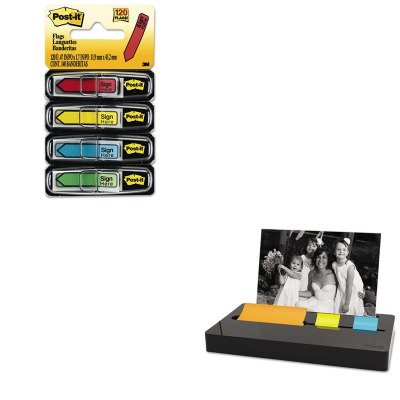 0510000622411 - KITMMM684SHMMMPH100BK - VALUE KIT - POST-IT POP-UP NOTE/FLAG DISPENSER PLUS PHOTO FRAME WITH 3 X 3 PAD (MMMPH100BK) AND POST-IT ARROW MESSAGE 1/2AMP;QUOT; FLAGS (MMM684SH)
