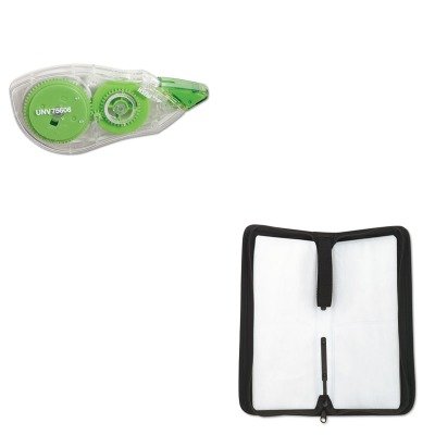 0510000846787 - KITIVR73048UNV75606 - VALUE KIT - INNOVERA CD/DVD WALLET (IVR73048) AND UNIVERSAL CORRECTION TAPE WITH TWO-WAY DISPENSER (UNV75606)