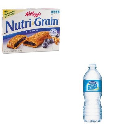 0510001213786 - KITKEB35745NLE827179 - VALUE KIT - NESTLE WATERS PURE LIFE PURIFIED WATER (NLE827179) AND KELLOGG'S NUTRI-GRAIN CEREAL BARS (KEB35745)