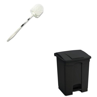 0510001829116 - KITRCP631000WESAF9923BL - VALUE KIT - SAFCO LARGE CAPACITY PLASTIC STEP-ON RECEPTACLE (SAF9923BL) AND RUBBERMAID TOILET BOWL BRUSH (RCP631000WE)