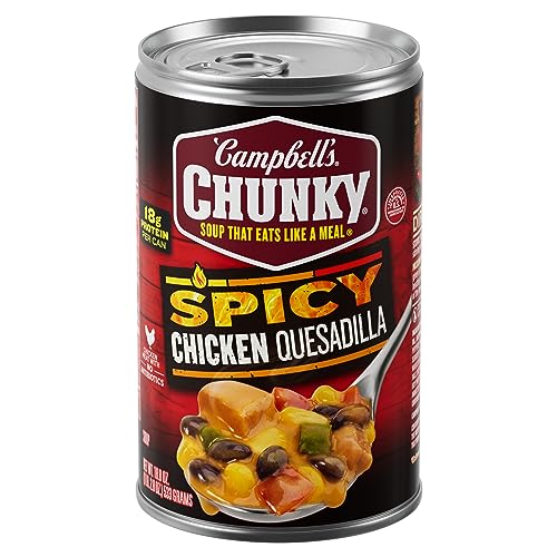 0051000203991 - CAMPBELL'S CHUNKY SOUP SPICY CHICKEN QUESADILLA 18.8 OZ (PACK OF 3)