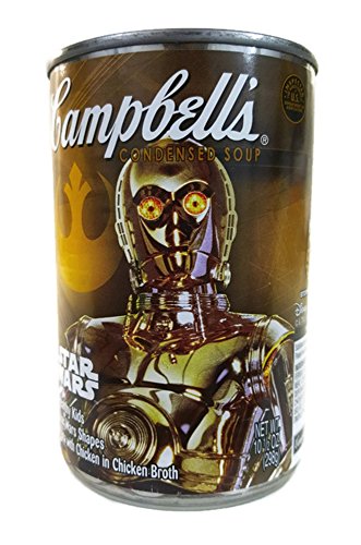 0051000229007 - CAMPBELL'S STAR WARS C3PO LABEL FUN SHAPES CHICKEN & PASTA SOUP, 10.5 OUNCE CAN