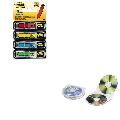 0510002348043 - KITIVR87925MMM684SH - VALUE KIT - INNOVERA CD/DVD SHELL CASE (IVR87925) AND POST-IT ARROW MESSAGE 1/2AMP;QUOT; FLAGS (MMM684SH)