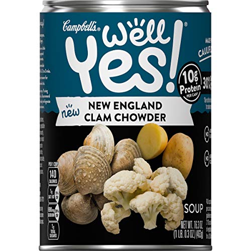 0051000251541 - CAMPBELLS WELL YES! NEW ENGLAND CLAM CHOWDER, 16.3 OUNCE CAN