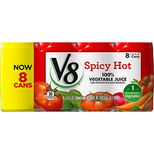 0051000268433 - V8 LOW SODIUM 100% VEGETABLE JUICE, 5.5 OZ. CAN (PACK OF 8)